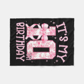 Double Digits Birthday Girl 10th Birthday Coquette Fleece Deken (Voorkant (Horizontaal))