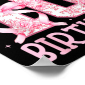 Double Digits Birthday Girl 10th Birthday Coquette Poster (Hoek)