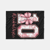 Double Digits Birthday Girl 10th Nk Coquette Bow F Fleece Deken (Voorkant (Horizontaal))