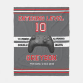 Double digits! Perfect Ten Year old Birthday Flee Fleece Deken (Voorkant)