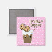 Double Dipper Cookies N Melk Magneet (Voorkant / Achterkant)