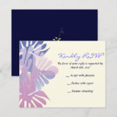 Double Doves B'nai Mitzvah Invitation Reply Kaart (Voorkant / Achterkant)