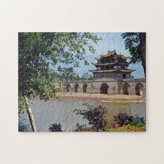 Double Dragon Bridge, Chenguan, Yunnan - China Legpuzzel (Horizontaal)