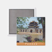 Double Dragon Bridge, Chenguan, Yunnan - China Magneet (Voorkant / Achterkant)