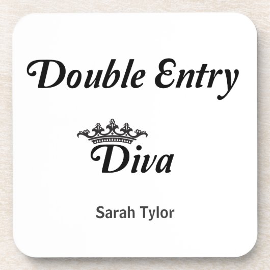 Double Entry Diva Bier Onderzetter (Voorkant)