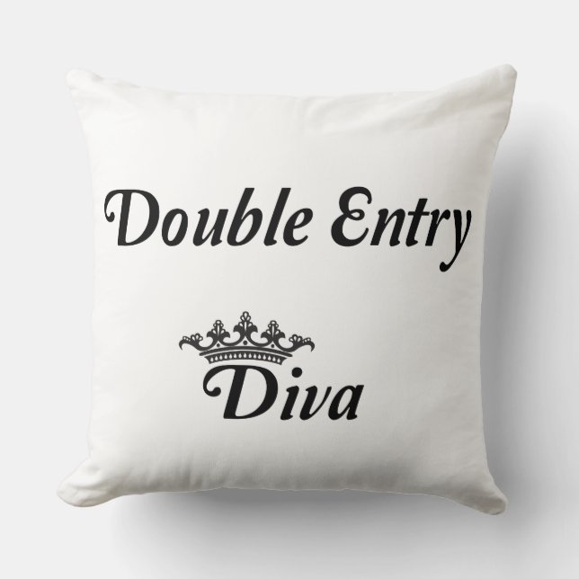 Double Entry Diva Kussen (Voorkant)