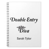 Double Entry Diva Notitieboek (Voorkant)