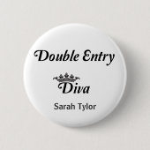 Double Entry Diva Ronde Button 5,7 Cm (Voorkant)