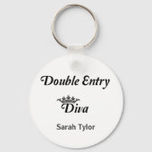 Double Entry Diva Sleutelhanger (Voorkant)