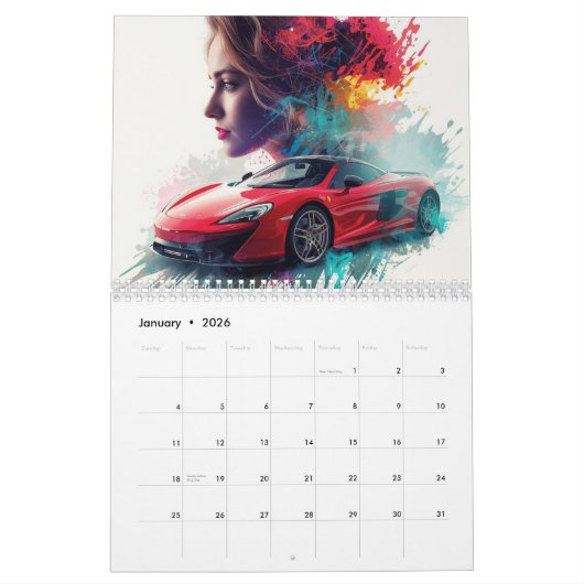 Double Exposure Art 2026  Unique Surreal Photo Kalender (Jan 2026)