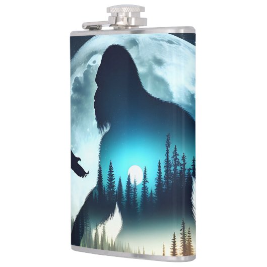 Double Exposure Bigfoot, Eagle and Full Moon Heupfles (Links)