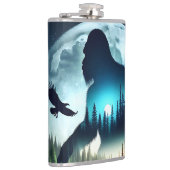 Double Exposure Bigfoot, Eagle and Full Moon Heupfles (Rechts)
