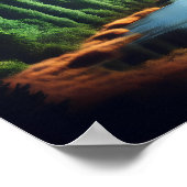 Double Exposure Bigfoot, Eagle and Full Moon Poster (Hoek)