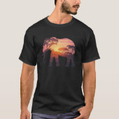 Double Exposure Elephant Silhouette Design – Savan T-shirt (Voorkant)