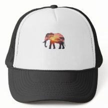 Double Exposure Elephant Silhouette Design – Savan