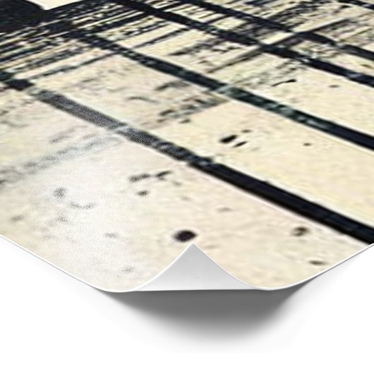 Double Exposure Meisje met vuurtoren en meeuw Foto Afdruk (Hoek)