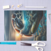 Double Exposure Zee Schildpad Decoupage | oceaan Tissuepapier (Craft)