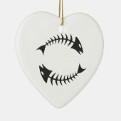 Double Fishbone Fischgräte Keramisch Ornament (Rechts)