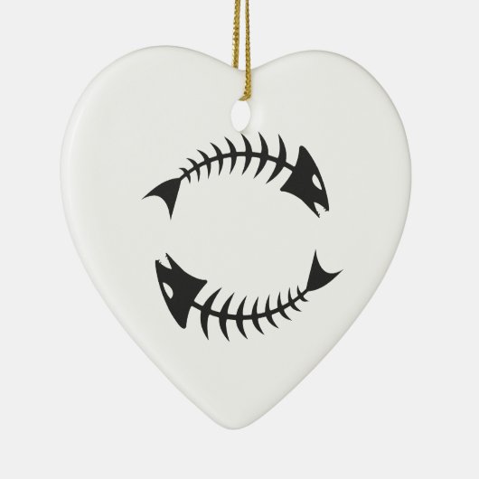 Double Fishbone Fischgräte Keramisch Ornament (Rechts)