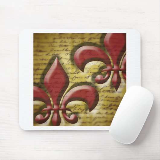Double Fleur de Lis Muismat (Met muis)
