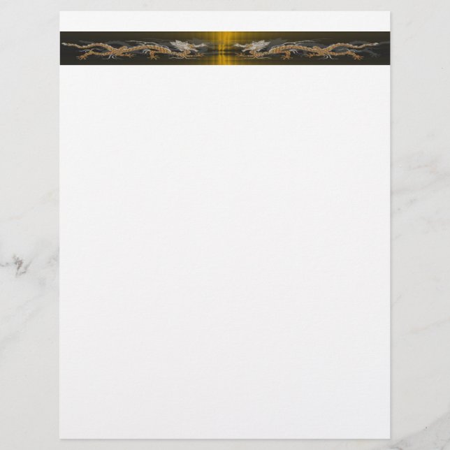 Double Golden Dragons Letterhead (Voorkant)