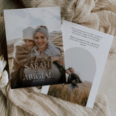 Double Graduates Photo Afstuderen aangekondigd Aankondiging