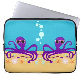 Double Groovy Octopus Laptop Sleeve