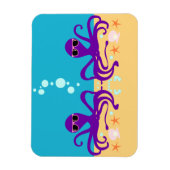 Double Groovy Octopus Magneet (Verticaal)