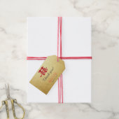 Double Happiness Chinees huwelijksgeschenk Label Cadeaulabel (Met Touw)