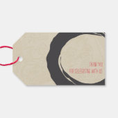 Double Happiness Chinees huwelijksgeschenk Label Cadeaulabel (Achterkant Horizontaal)