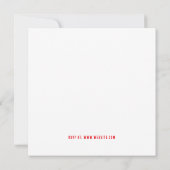 Double happiness Chinese American save the date In Kaart (Achterkant)