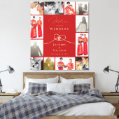 Double Happiness Knot Chinese Wedding Photo Canvas Afdruk (Insitu (Slaapkamer))