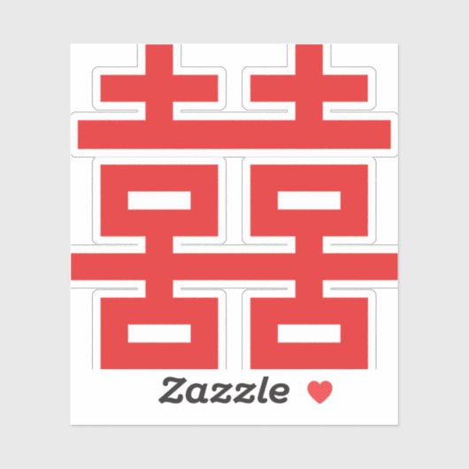 Double Happiness sticker (Vel)