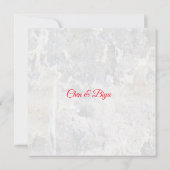 Double Happiness Thema Custom Wedding Invitation Kaart (Achterkant)