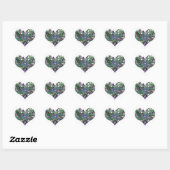 Double Heart Sticker Dark (Vel)