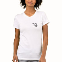 Double Heart T-Shirt van Posh Little Finds