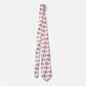 Double Heart Valentijnsdag Gift Stropdas (Achterkant)