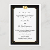 Double Hearts bruiloft uitnodiging (Voorkant)