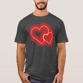Double Hearts Valentijnsdag Love Romc T-shirt