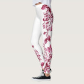 Double Hibiscus Pink Leggings (Links)