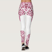 Double Hibiscus Pink Leggings (Achterkant)