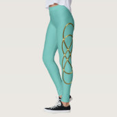 Double Infinity antiek gold + uw ideeën Leggings (Links)
