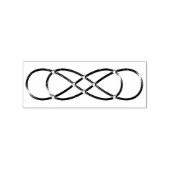 Double Infinity antiek gold + uw ideeën Rubberstempel (Afrduk)