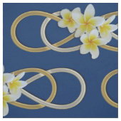 Double Infinity Silver Gold frangipani + uw idee Stof (Swatch)