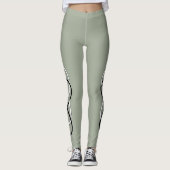 Double Infinity zwart & wit + uw ideeën Leggings (Voorkant)