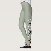Double Infinity zwart & wit + uw ideeën Leggings (Links)