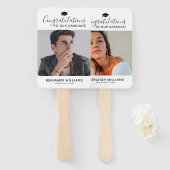 Double Joint Afstuderen 2 Photo Hand Fan Handwaaier (Voorkant en achterkant)