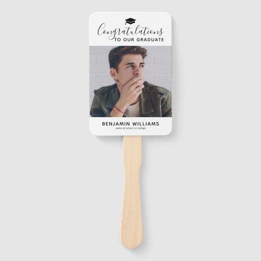 Double Joint Afstuderen 2 Photo Hand Fan Handwaaier (Voorkant)