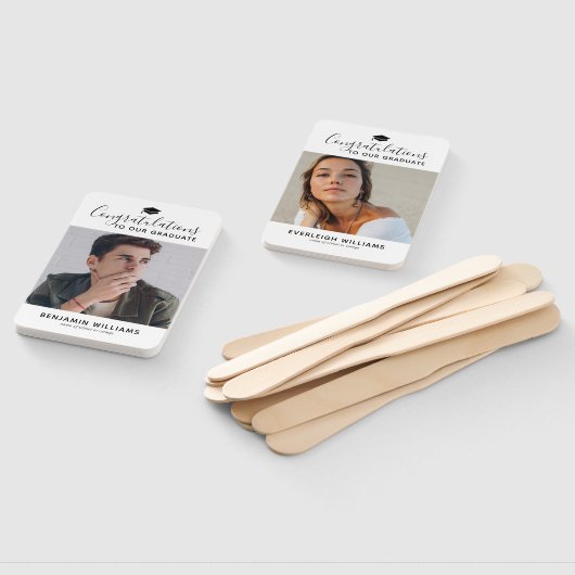 Double Joint Afstuderen 2 Photo Hand Fan Handwaaier (Niet-gemonteerd)