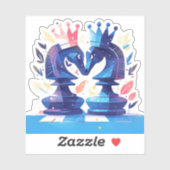 Double Knight Chess Sticker (Vel)